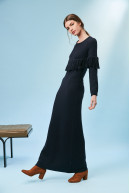 VESTIDO C/R M/L ARETHA