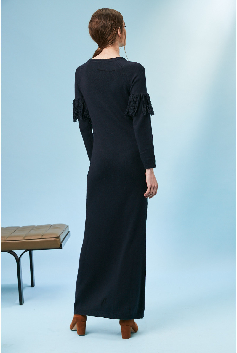 VESTIDO C/R M/L ARETHA