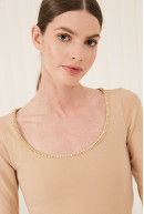 REMERA C/CUADRADO 3/4 LAURYN