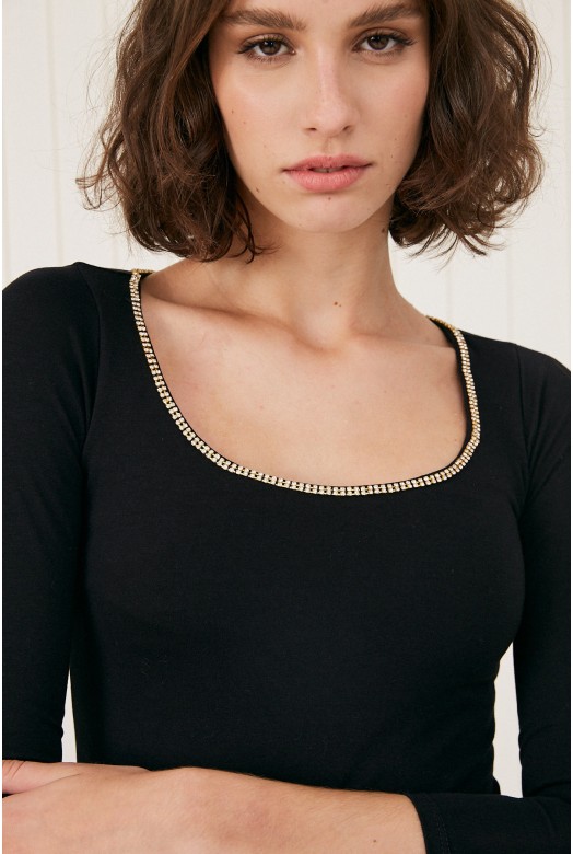 REMERA C/CUADRADO 3/4 LAURYN