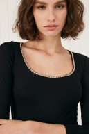 REMERA C/CUADRADO 3/4 LAURYN