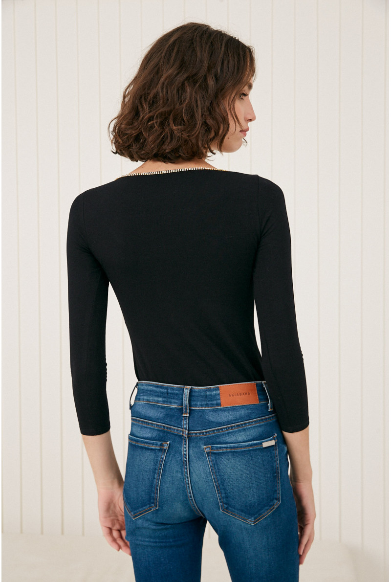 REMERA C/CUADRADO 3/4 LAURYN