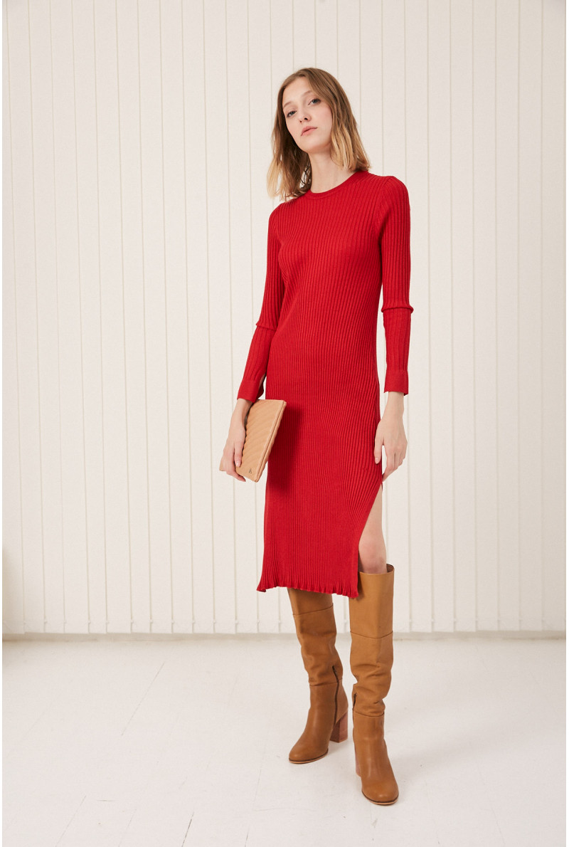 VESTIDO C/R M/L LOUIS