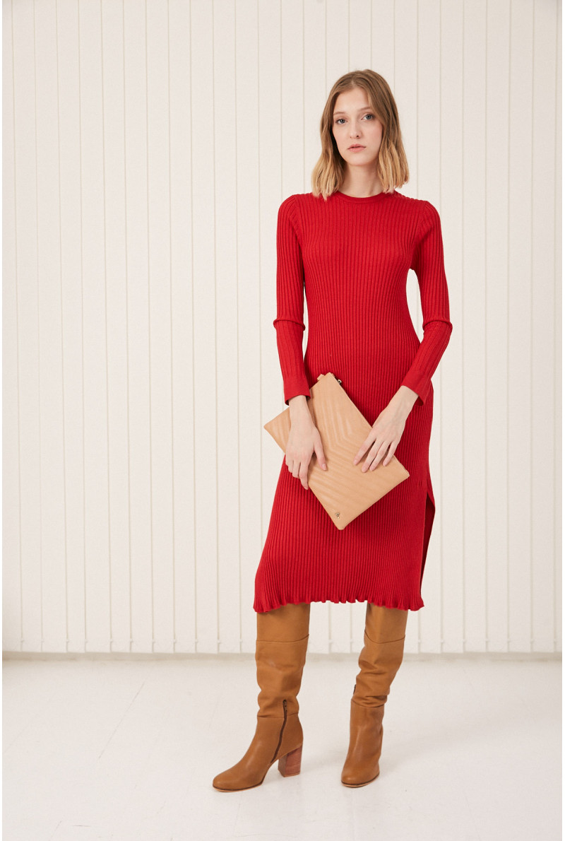 VESTIDO C/R M/L LOUIS