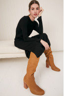 VESTIDO C/R M/L LOUIS