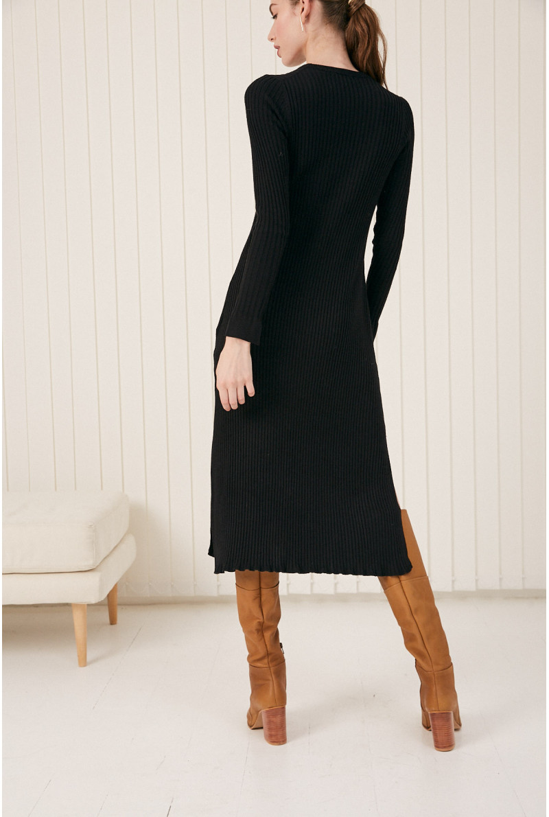 VESTIDO C/R M/L LOUIS