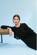 VESTIDO C/R M/L ARETHA